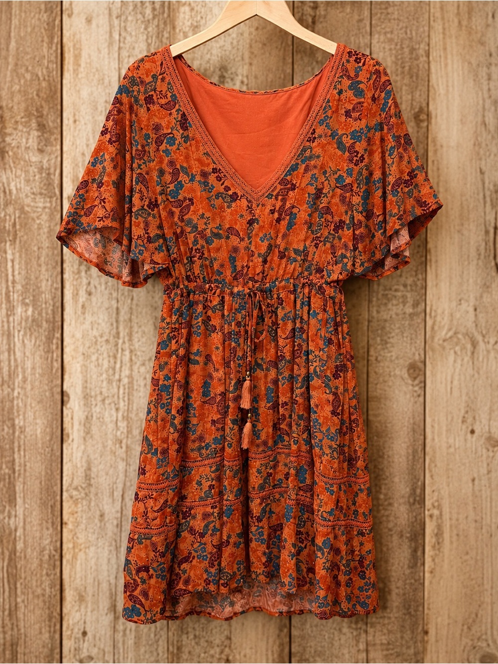 NWT Idyllwind by Miranda Lambert Pecan Blossom Boho Dress | Size Large